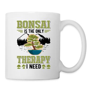 Le bonsaï est la seule thérapie dont j’ai besoin - Mug blanc - blanc - Droite