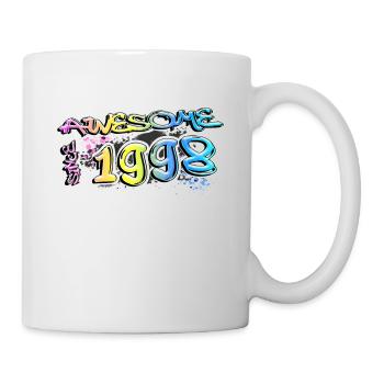 Génial depuis 1998 Graffiti Motif - Mug blanc - blanc - Droite