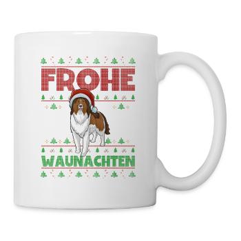 Frohe Weihnachten Sheltie - Tasse - Weiß - Rechts