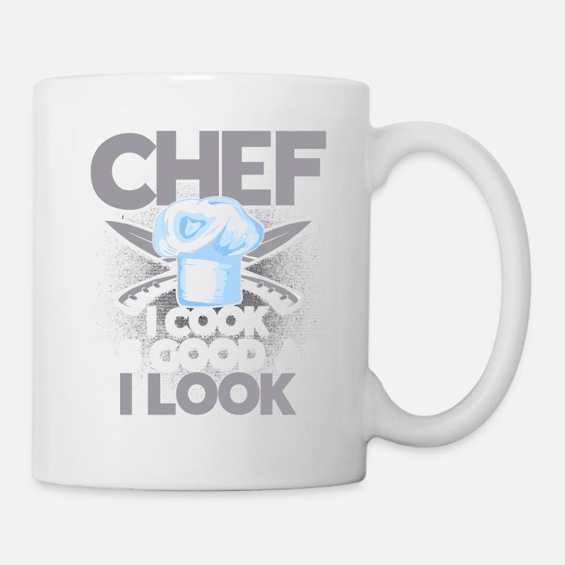 Küchenchef Spruch Geschenk Lustig Koch - Tasse - Weiß