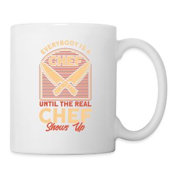 Chef saying gift funny cook - Mug - white - Right