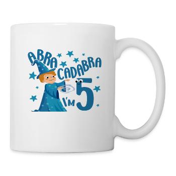 5 Years Old Gift 5yr 5th Magician Birthday Boy - Mug - white - Right