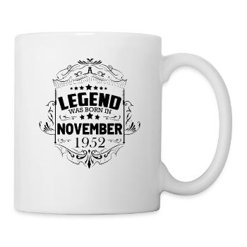 Une légende est née en novembre 1952 - Mug blanc - blanc - Droite