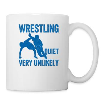 Lustiger Vatertag Wrestler Daddy Wrestle Fan - Tasse - Weiß - Rechts