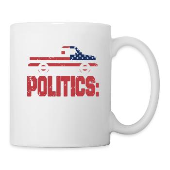 Politique: Freedom Retro Vintage Patriotic Designs - Mug blanc - blanc - Droite