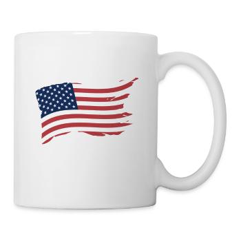 Laissez la liberté SONNER Awesome Patriotic American - Mug blanc - blanc - Droite