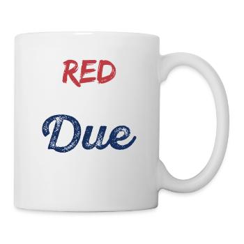 Red White Due Awesome Patriotic T-Shirt - Tasse - Weiß - Rechts