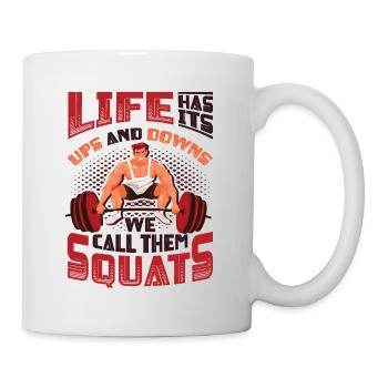 La vie a ses hauts et ses bas. - Mug blanc - blanc - Droite