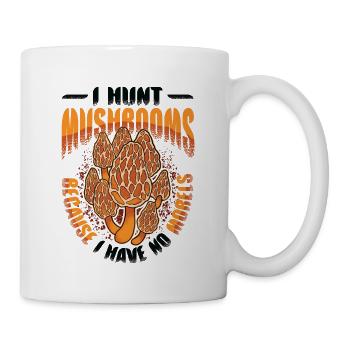 Je chasse les champignons parce que je n’ai pas de morilles - - Mug blanc - blanc - Droite