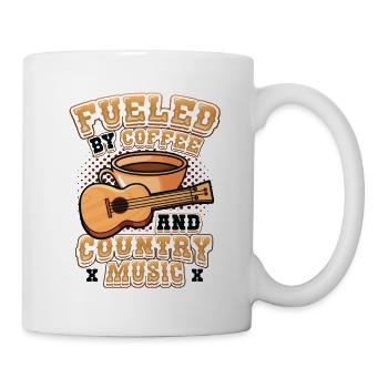 Powered by coffee and country music. - Mug - white - Right