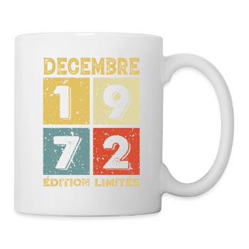 Anniversaire Vintage Idée Cadeau Décembre 1972 - Mug blanc - blanc - Droite