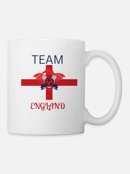 TEAM ENGLAND , football , soccer team - Mug - white