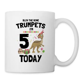 Dinosaur Motif for Paleontologists - Mug - white - Right