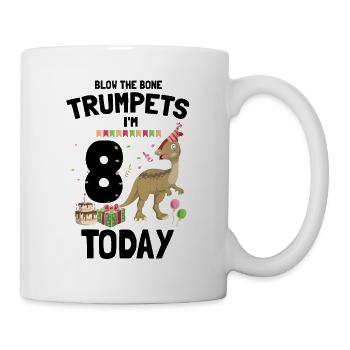 Dinosaur Motif for Paleontologists - Mug - white - Right