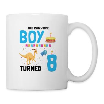 Parasaurolophus Kids for Dinosaur Birthday - Mug - white - Right
