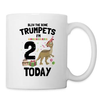 Dinosaur Motif for Paleontologists - Mug - white - Right