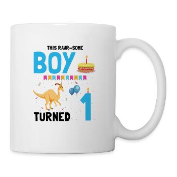 Parasaurolophus Boys Design Birthday Party - Mug - white - Right