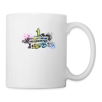 Awesome since 1975, SUP, Paddleboard, Graffiti, - Mug - white - Right