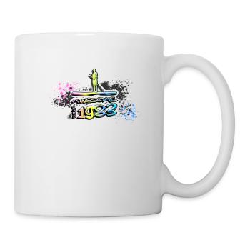 Awesome since 1983, SUP, Paddleboard, Graffiti, - Mug - white - Right