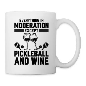 Everything In Moderation Except Pickleball - Mug - white - Right