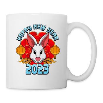 Happy New Year - Chinese Zodiac Year of the Rabbit - Mug - white - Right