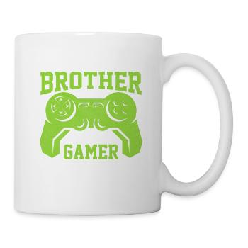 J’ai deux titresfrèreetgamerandJe les écrase tous les deux - Mug blanc - blanc - Droite