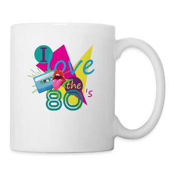 80s Retro Cassette 80s Outfit I Love the 80s - Mug - white - Right