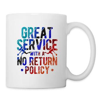 Tennisplatz Spruch Für Tennis - Tasse - Weiß - Rechts