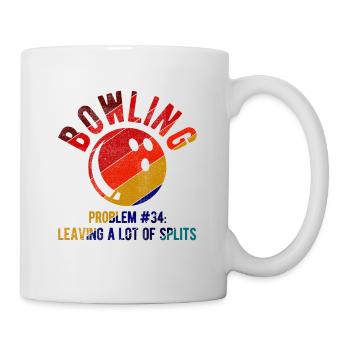 Bowling - Tasse - Weiß - Rechts
