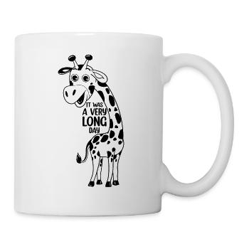 Funny Giraffe Lover - It Was A Very Long Day - Fun - Mug - white - Right