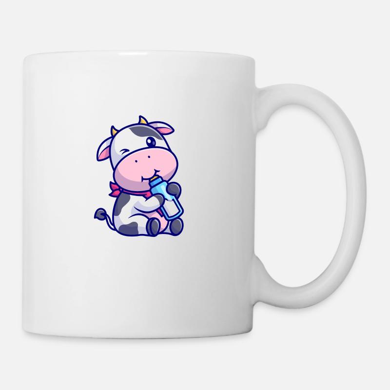conception de vache mignonne « Désolé, je ne peux pas avoir de plans .. » - Mug blanc - blanc
