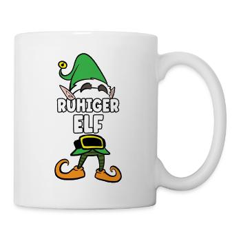 Ruhiger Elf Partnerlook Weihnachten - Tasse - Weiß - Rechts