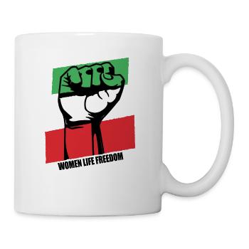Women Life Freedom Support Iran Flag - Mug - white - Right