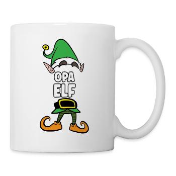 Opa Elf Partnerlook Weihnachten - Tasse - Weiß - Rechts
