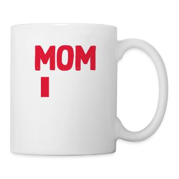 Mutter Von Zwillingen Schwangerschaftsanzeige - Tasse - Weiß - Rechts