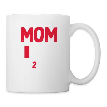 Mother of 2 Boys Pregnancy Announcement - Mug - white - Right