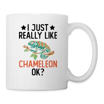 I like Chameleon Lizard Reptile Pet just very much - Mug - white - Right