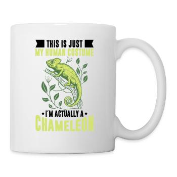 Human Costume Chameleon Lizard Reptile - Mug - white - Right