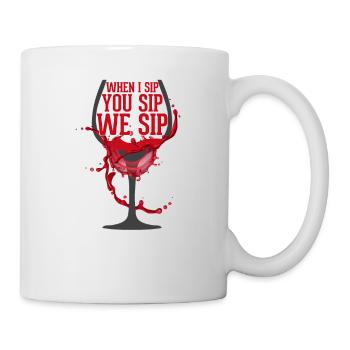 Drink wine - Mug - white - Right