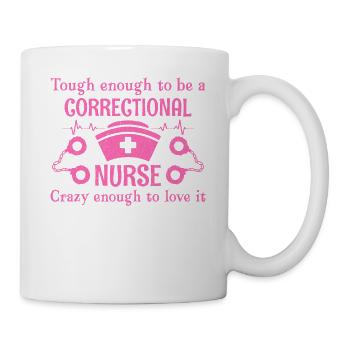 Bien que suffisant pour être une infirmière correctionnelle - Mug blanc - blanc - Droite