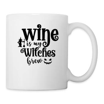 Wein ist mein Hexengebräu - Tasse - Weiß - Rechts