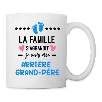 Annonce grossesse famille s'agrandit - Mug blanc - blanc - Droite