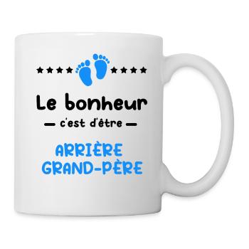 Annonce grossesse bonheur Arrière grand-père - Mug blanc - blanc - Droite