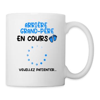 Annonce grossesse Arrière grand-père en cours - Mug blanc - blanc - Droite