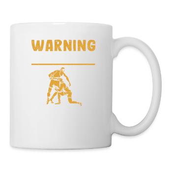 Warning I can start talking about wrestling - Mug - white - Right