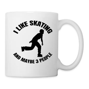 Roller skate inline skating gift inline skater - Mug - white - Right