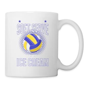 Cadeau de joueur de volley-ball Drôle de volley-ball - Mug blanc - blanc - Droite