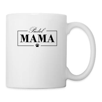 Pudel Mama Hunde Hundemama - Tasse - Weiß - Rechts