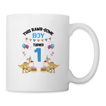 Parasaurolophus Boys Design Birthday Party - Mug - white - Right