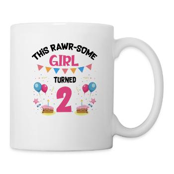 Parasaurolophus Girls Design Birthday Party - Mug - white - Right